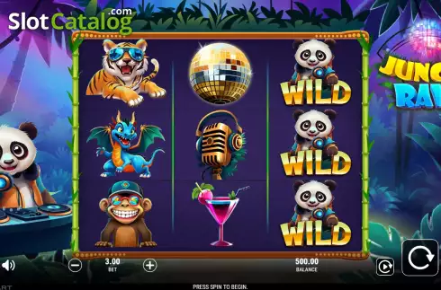 Скрин2. Jungle Rave слот