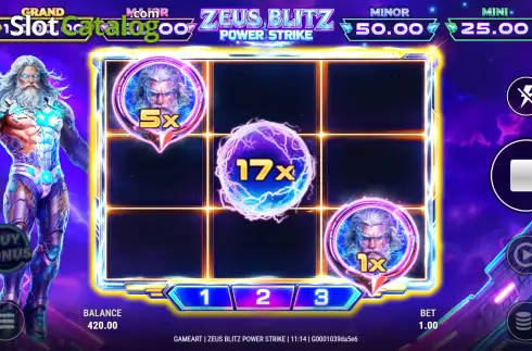 Скрин3. Zeus Blitz: Power Strike слот