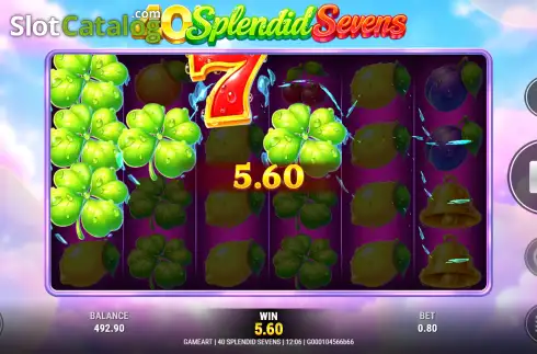 Скрин3. 40 Splendid Sevens слот
