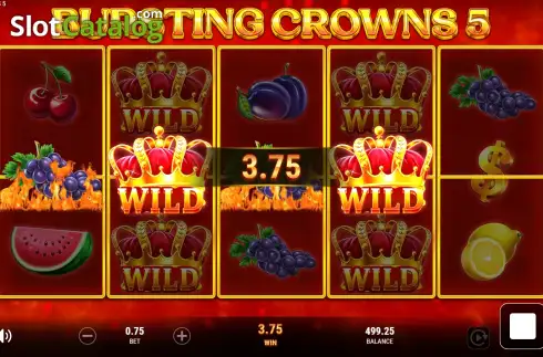 Скрин3. Bursting Crowns 5 слот