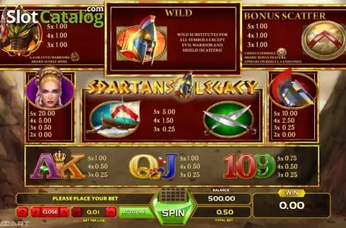 Скрин2. Spartans Legacy слот