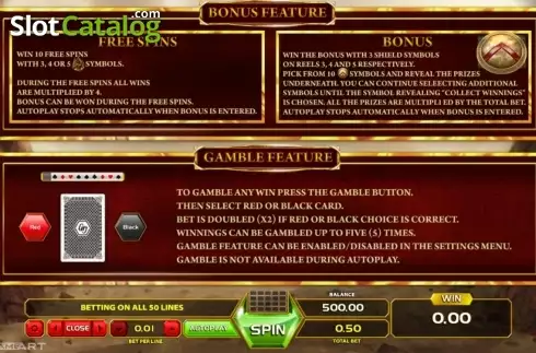 Скрин3. Spartans Legacy слот