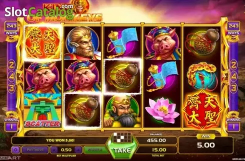 Скрин7. King Of Monkeys слот