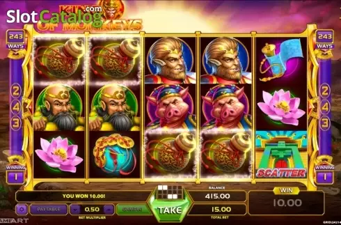 Скрин9. King Of Monkeys слот