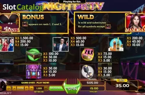 Скрин6. Night at KTV слот