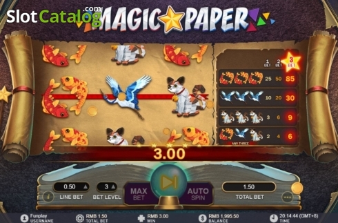 Скрин3. Magic Paper слот