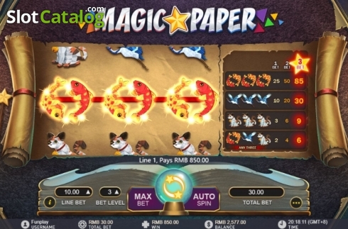 Скрин7. Magic Paper слот