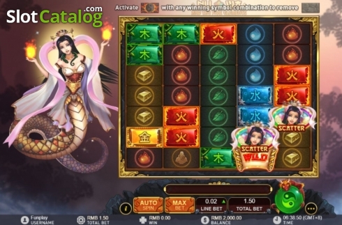 Скрин2. Nuwa And The Five Elements слот