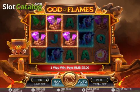 Скрин4. God of Flames слот