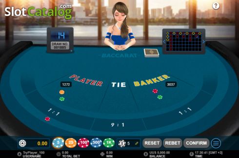 Скрин2. Classic Baccarat (GamePlay) слот