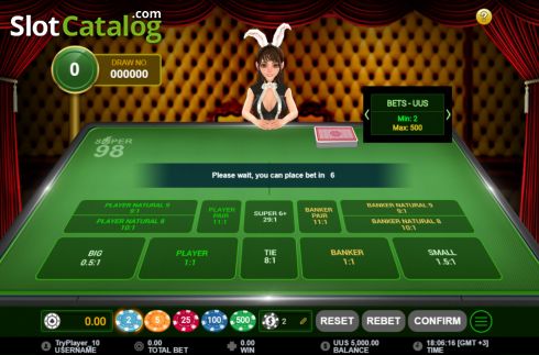 Скрин2. Super 98 Baccarat слот