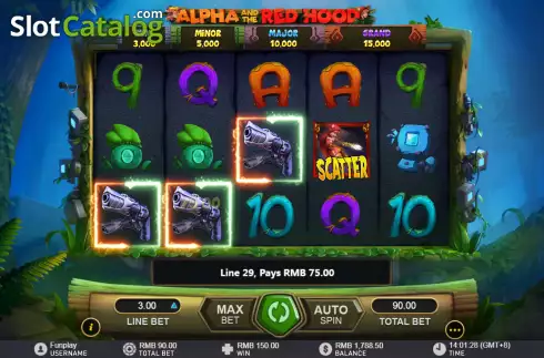 Скрин3. Alpha and The Red Hood слот