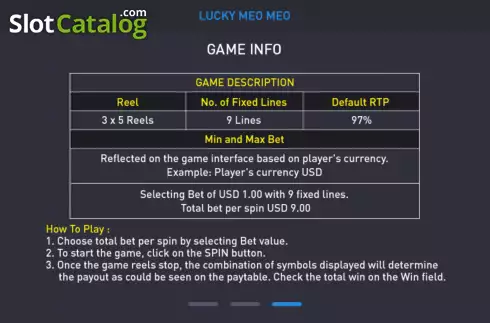 Скрин9. Lucky Meo Meo слот