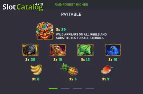 Скрин7. Rainforest Riches слот