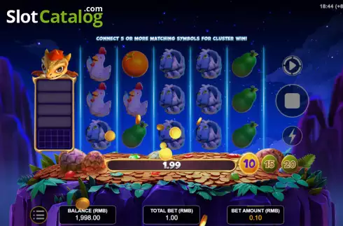 Скрин3. Dragon Wildfire: Cluster Win слот