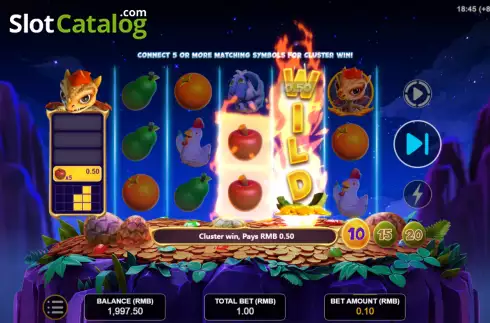 Скрин4. Dragon Wildfire: Cluster Win слот