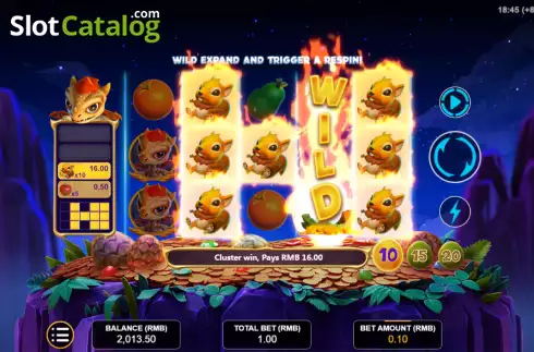 Скрин5. Dragon Wildfire: Cluster Win слот