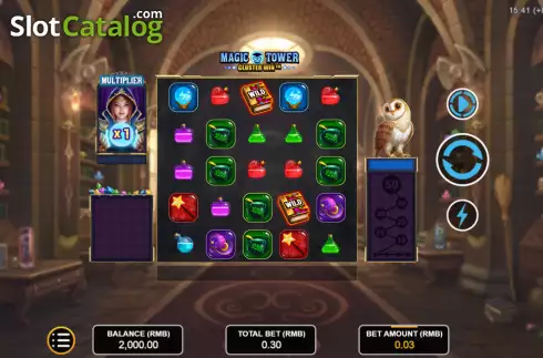 Скрин2. Magic Tower: Cluster Win слот