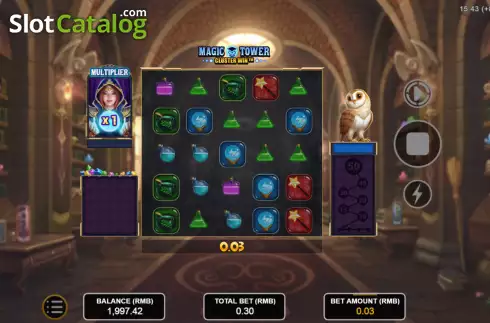 Скрин3. Magic Tower: Cluster Win слот