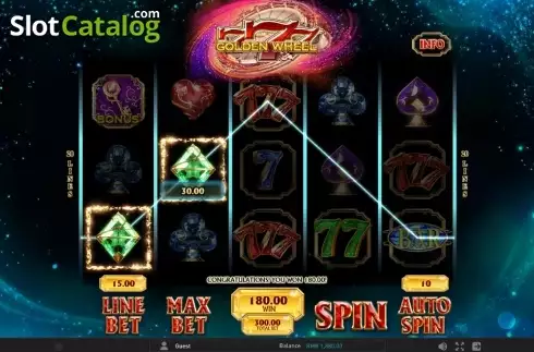 Скрин3. 777 Golden Wheel слот