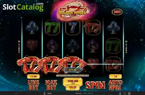 Скрин4. 777 Golden Wheel слот