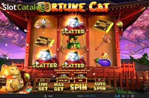 Скрин5. Fortune Cat (GamePLay) слот