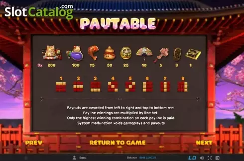 Скрин6. Fortune Cat (GamePLay) слот