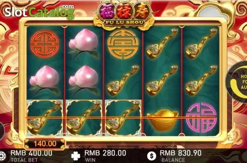Скрин7. Fu Lu Shou (GamePlay) слот