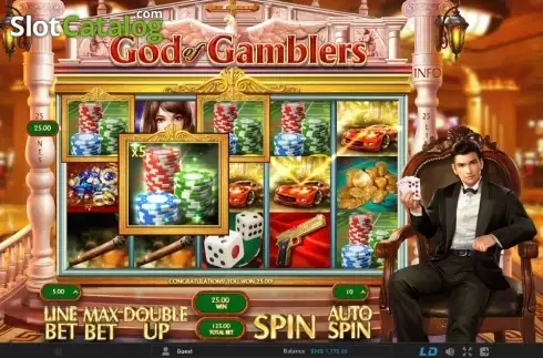 Скрин3. God of Gamblers (GamePlay) слот