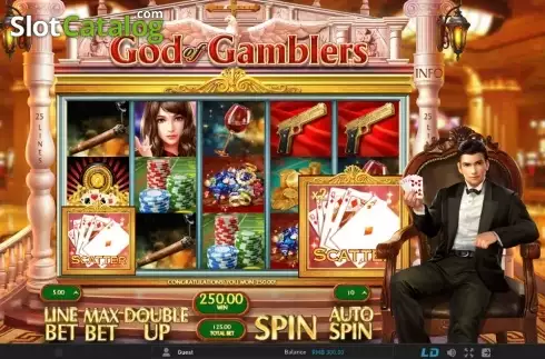 Скрин4. God of Gamblers (GamePlay) слот