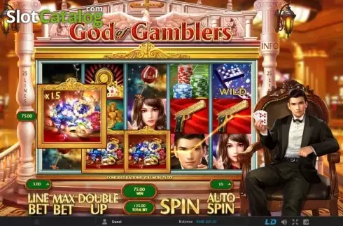 Скрин6. God of Gamblers (GamePlay) слот