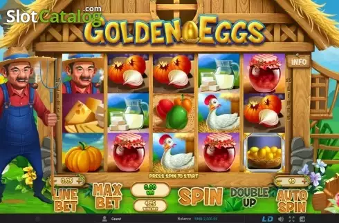Скрин2. Golden Eggs (GamePlay) слот