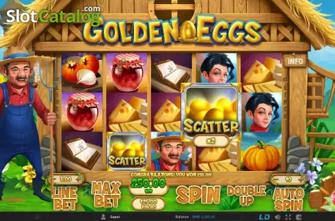 Скрин5. Golden Eggs (GamePlay) слот