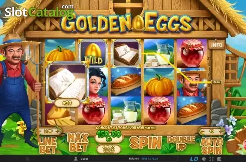 Скрин3. Golden Eggs (GamePlay) слот