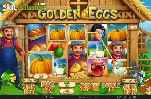 Скрин4. Golden Eggs (GamePlay) слот
