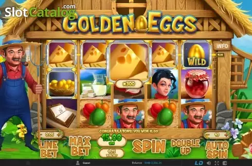 Скрин6. Golden Eggs (GamePlay) слот