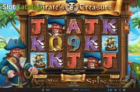 Скрин2. Pirate's Treasure (GamePlay) слот