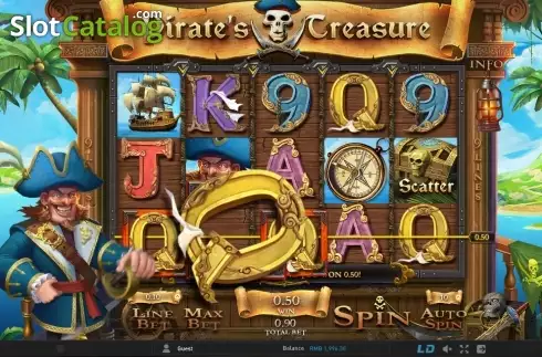 Скрин4. Pirate's Treasure (GamePlay) слот