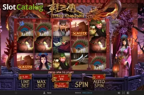 Скрин2. Three Kingdoms (GamePlay) слот