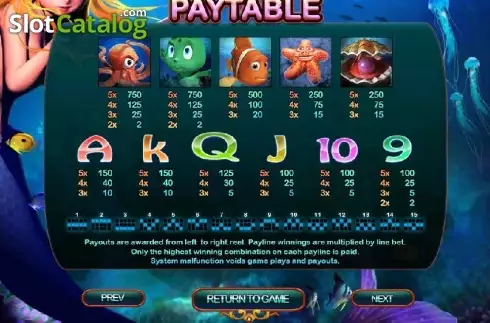 Скрин8. Underwater World слот