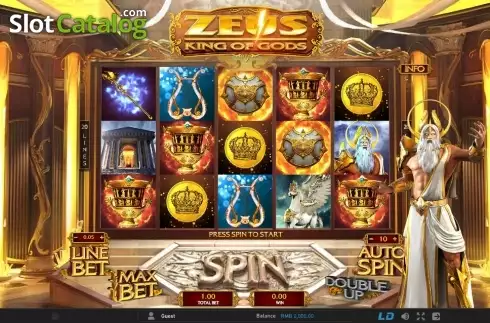 Скрин2. Zeus King of Gods слот