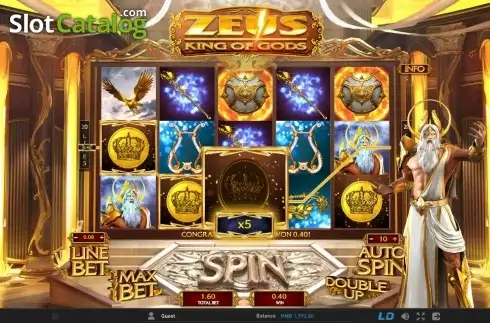 Скрин4. Zeus King of Gods слот