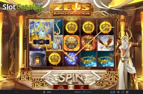 Скрин5. Zeus King of Gods слот