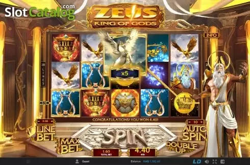 Скрин6. Zeus King of Gods слот