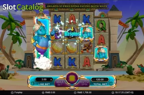 Скрин9. Genie's Luck слот