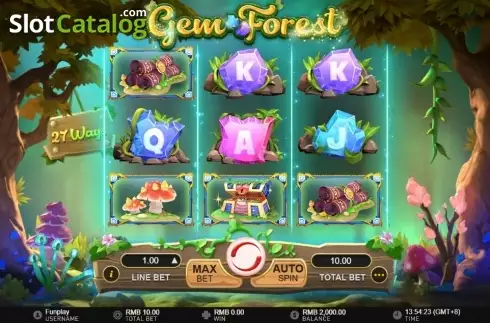 Скрин2. Gem Forest слот