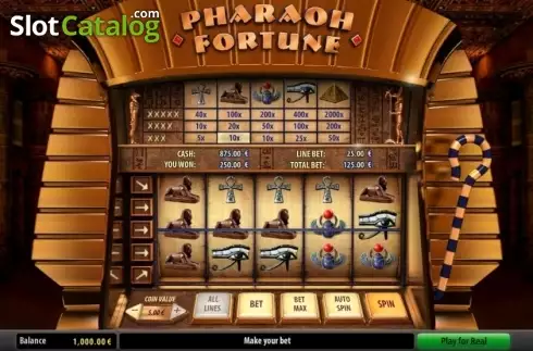 Скрин3. Pharaoh Fortune слот