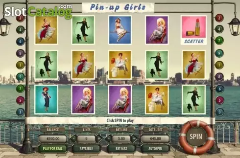 Скрин2. Pin Up Girls (GameScale) слот