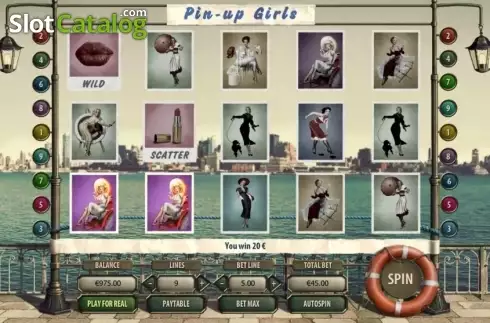 Скрин3. Pin Up Girls (GameScale) слот
