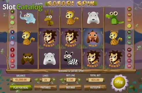 Скрин2. Safari Spin слот
